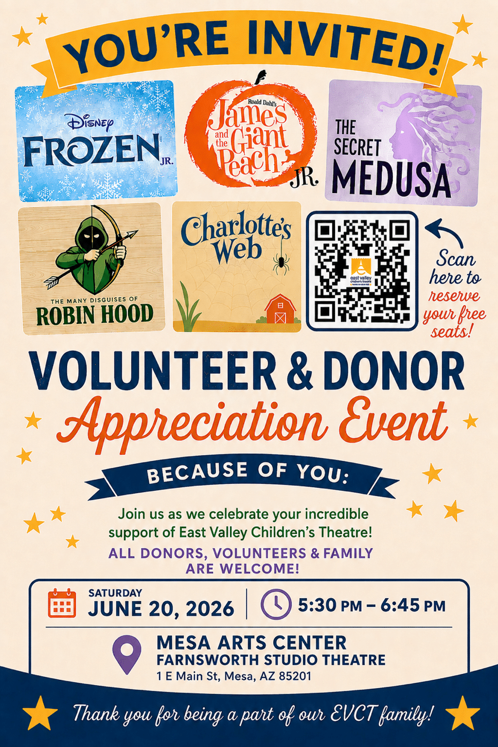 Volunteer & Donor Appreciaton Event 2026