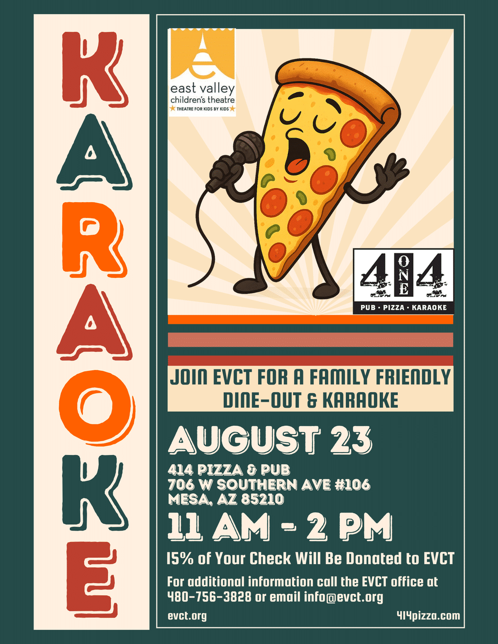 Karaoke and Pizza at 414 Pizza